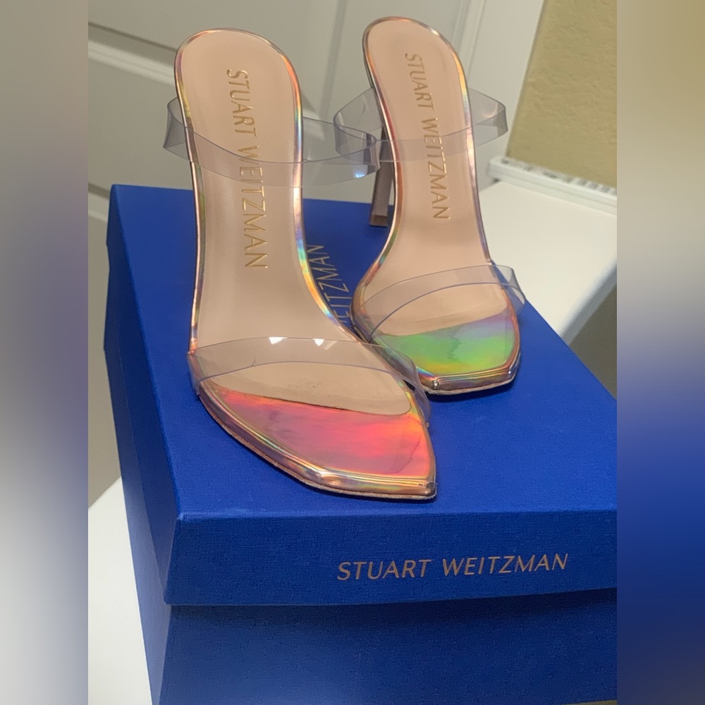 Stuart Weitzman Pink Translucent Size 7 Pumps - image 1